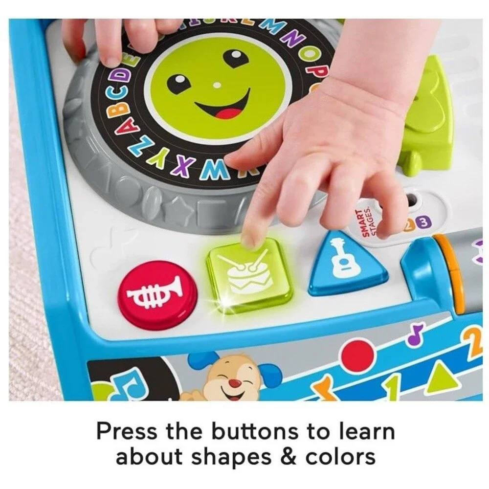 New Fisher-Price Laugh & Learn Remix Record Player, Musical Toy with Learning